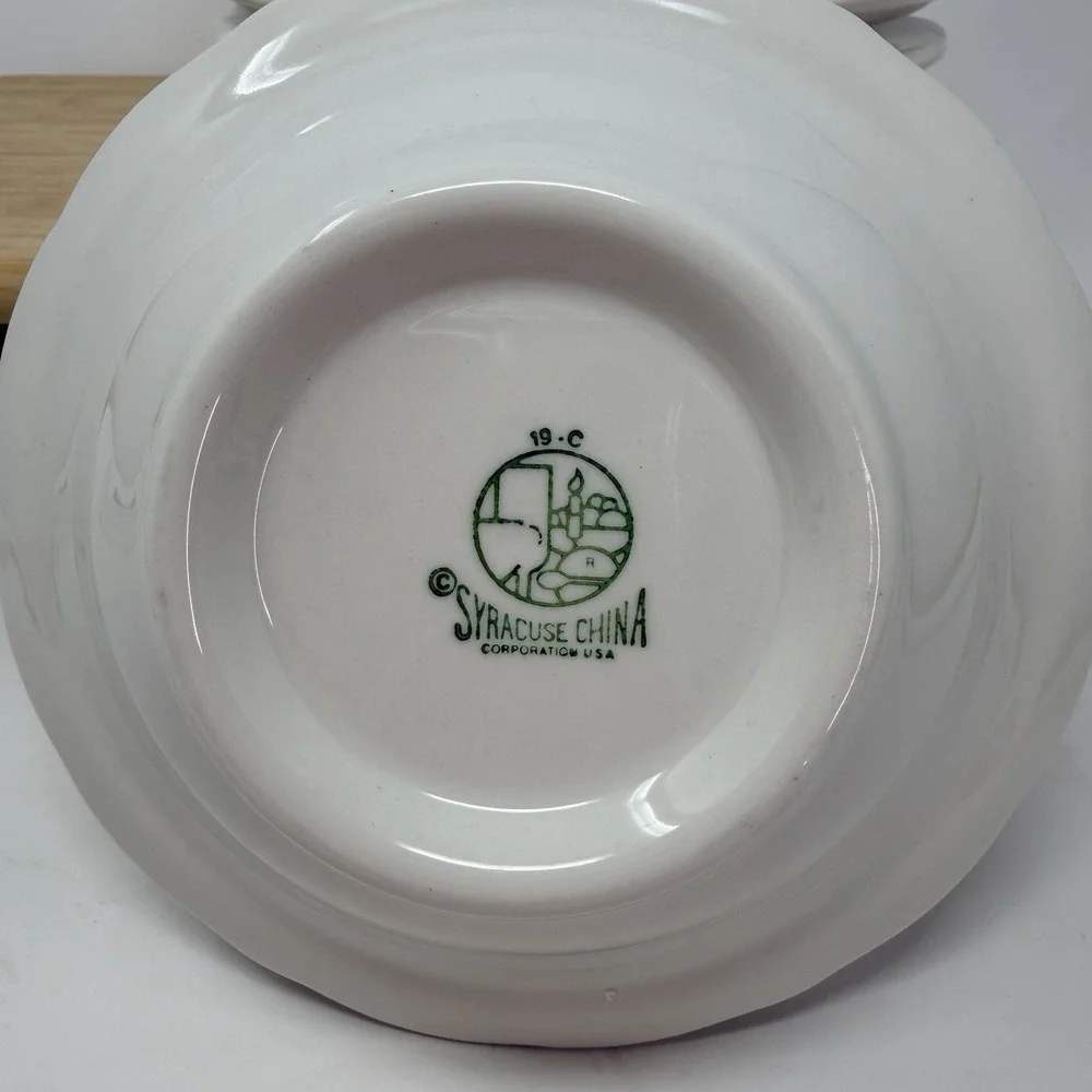 Syracuse China Strawberry Hill 4 Cereal Bowls 6.5